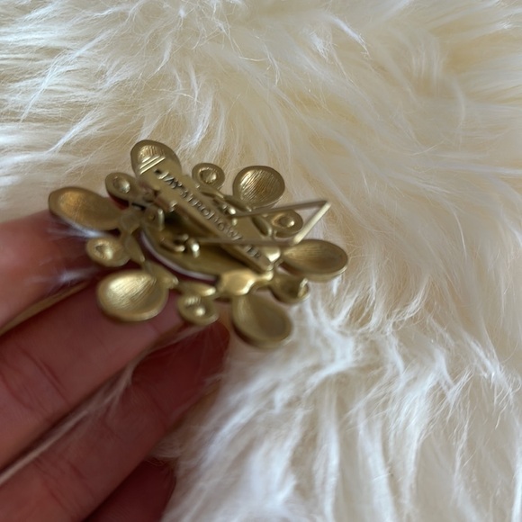 Jay Strongwater Mini Embellished Picture Frame gold red stand Neiman Marcus clip - Picture 4 of 5